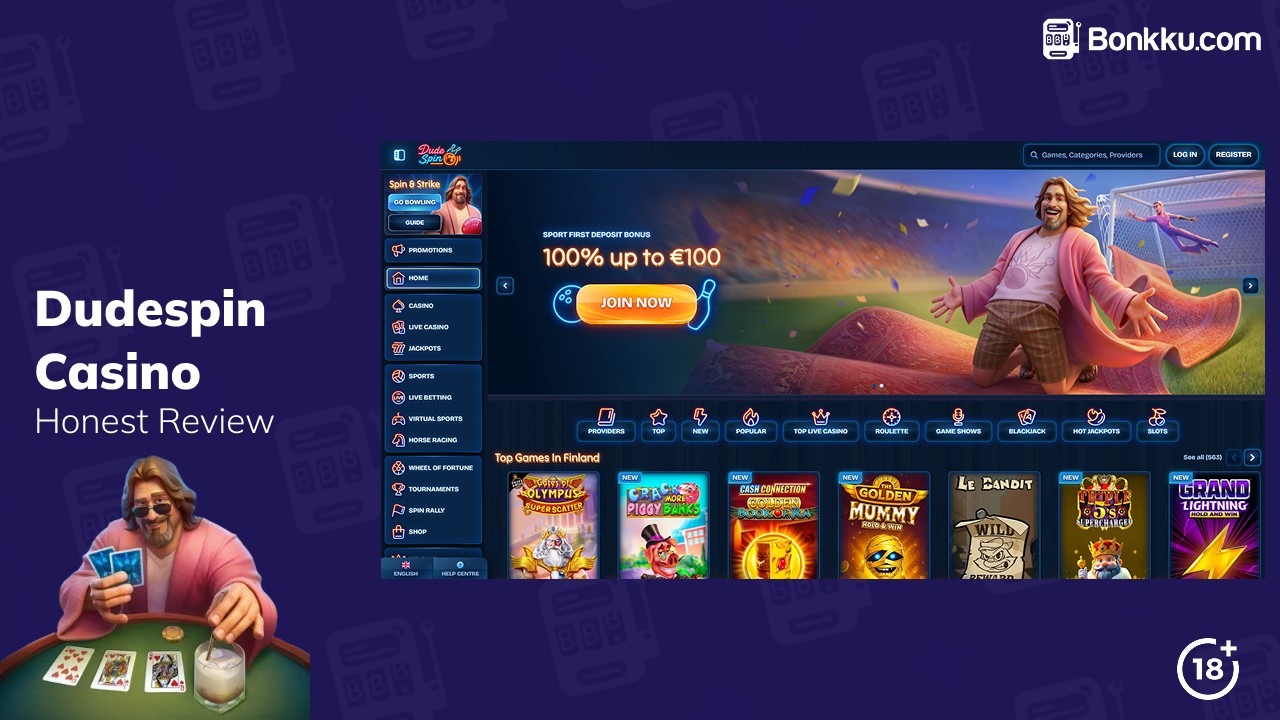 DudeSpin Casino Interface