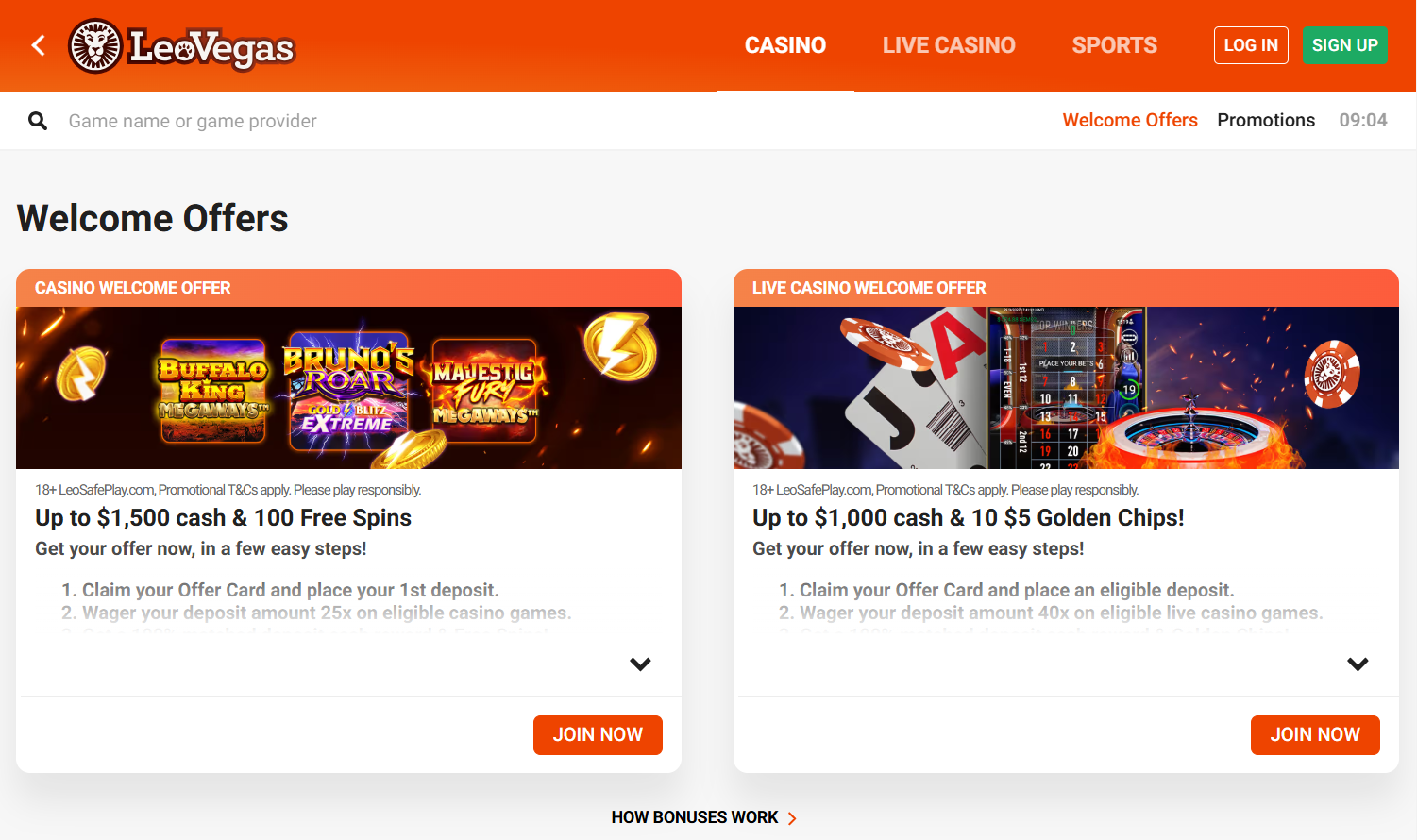 LeoVegas Canada Review